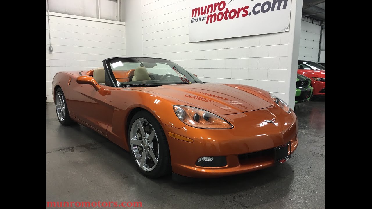 2008 Chevrolet Corvette SOLD   3LT Convertible HUD NPP Z51 Chrome Wheels Orange Munro Motors