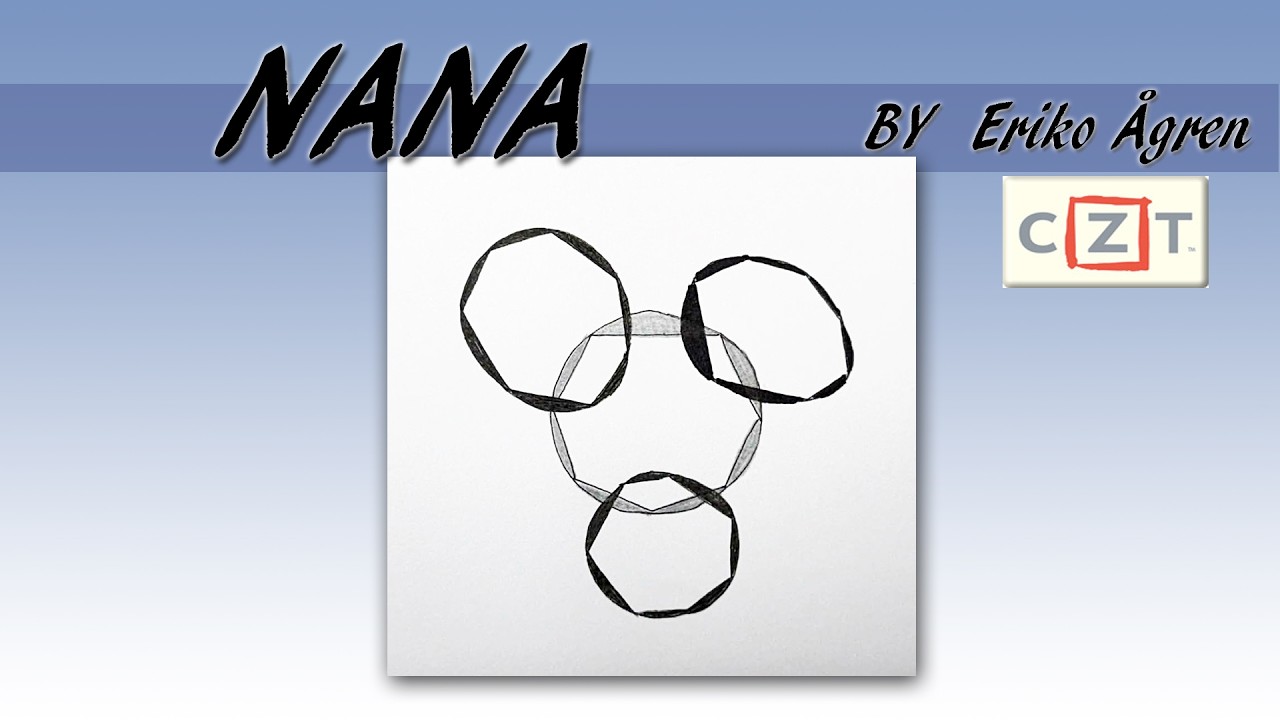 如何畫一般圖樣How to draw the Tangle Pattern NANA