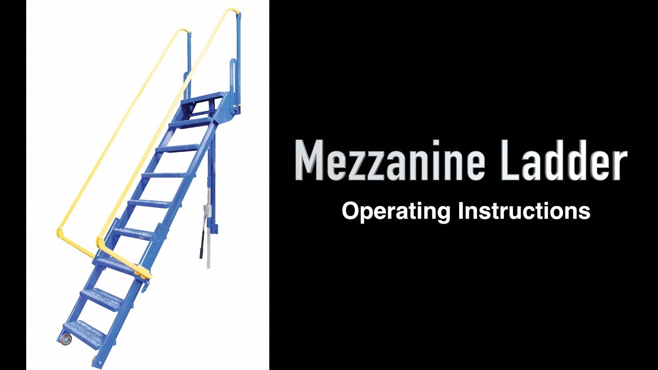 LAD-FM Mezzanine Ladders (Face Mounted/Retractable)
