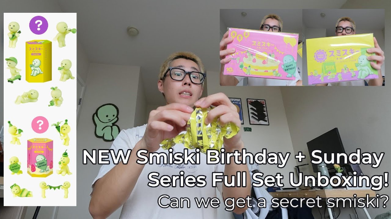 Unboxing NEW Smiski Birthday and Sunday Series Full Sets (can we pull a secret??)