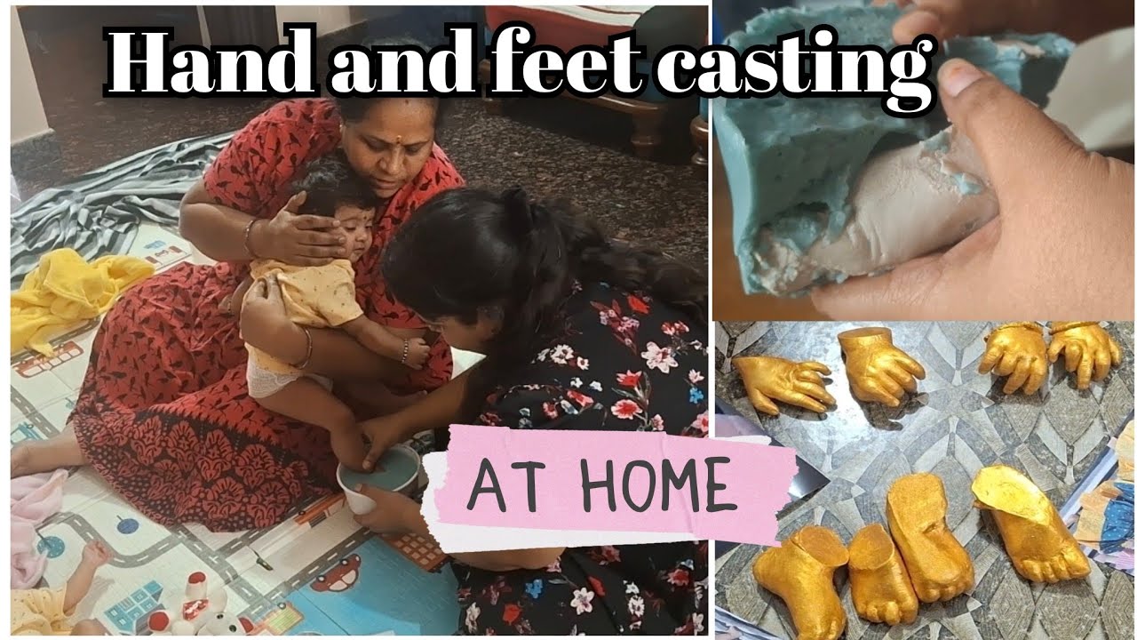 Hand casting at home | affordable hand and feet casting | twins hand casting | #twins #handcasting