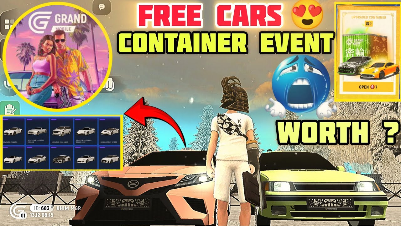 Finally I Got 2 Free Cars😍 From Container Event In Grand Mobile RP life Simulator?