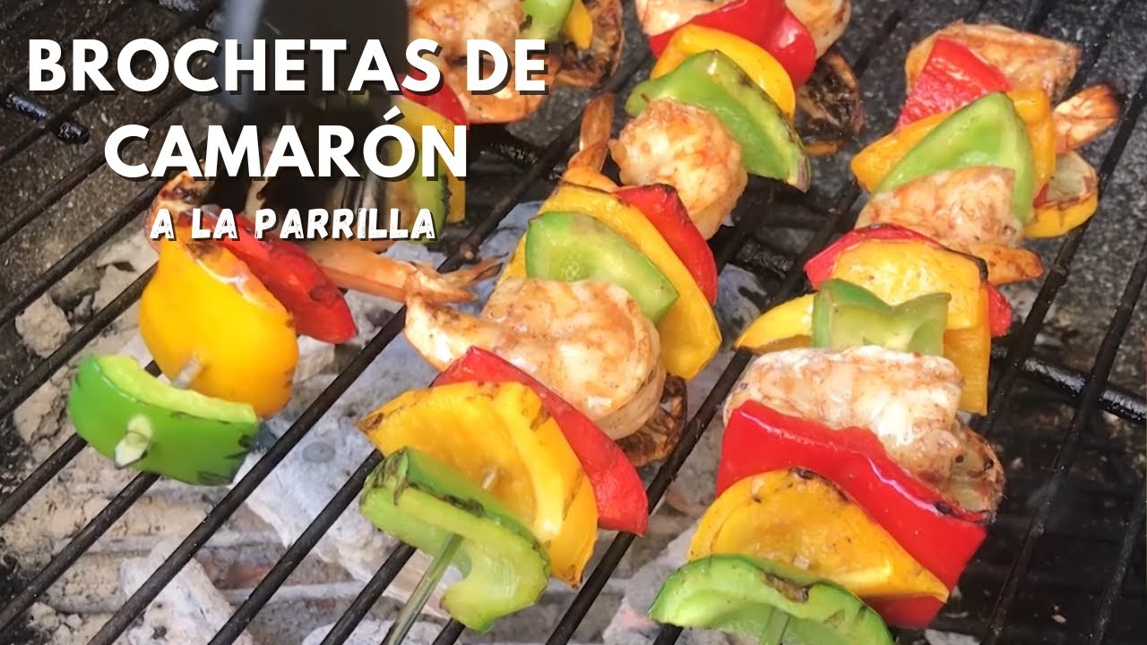 Como Hacer BROCHETAS DE CAMARÓN Muy Fácil