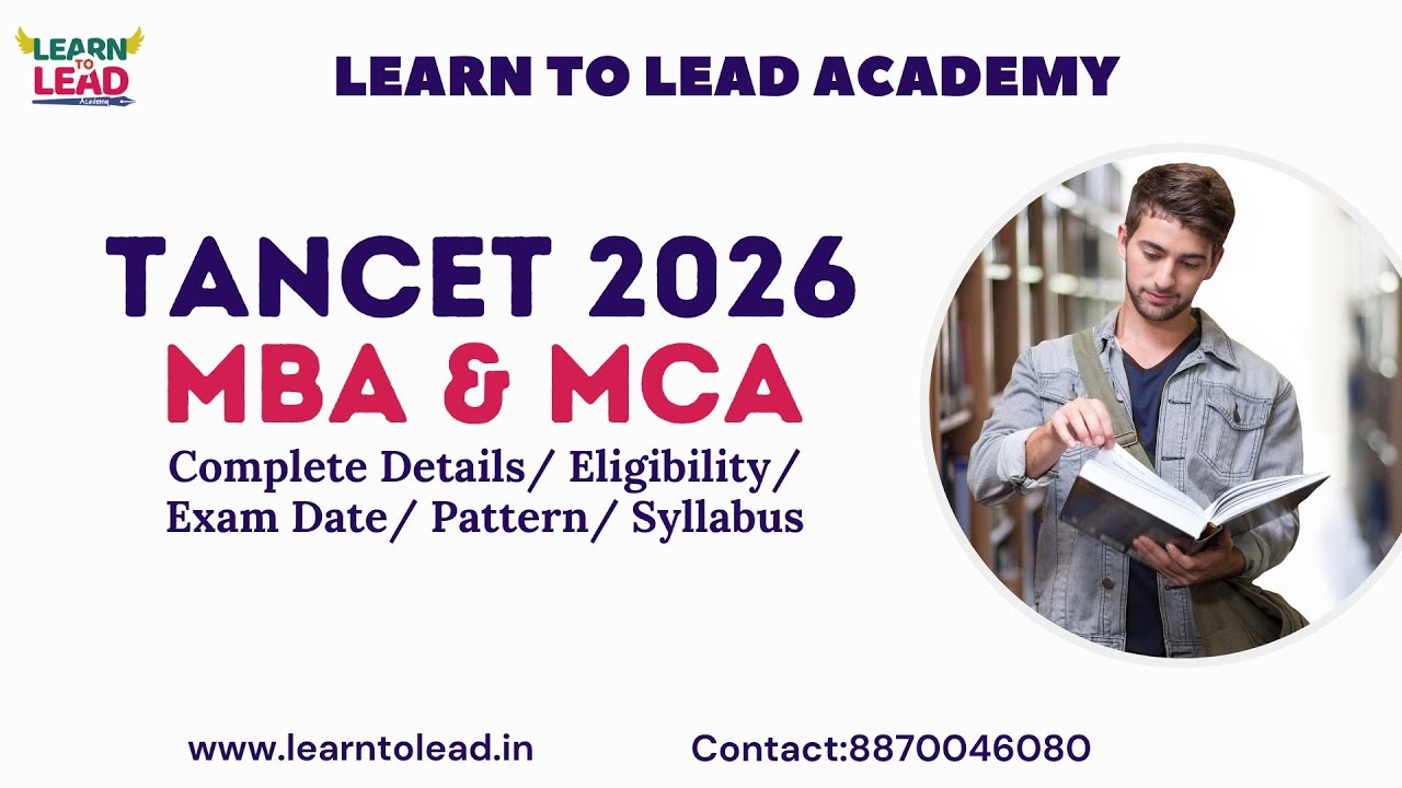 TANCET 2026 MBA & MCA Full Details  Eligibility, Exam Pattern & Online Coaching by LTL Academy
