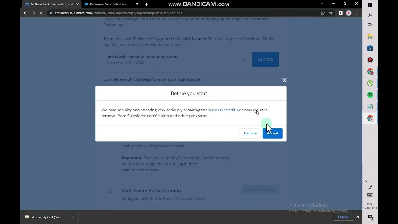 Single Sign-On User Configurations | Step 1| Multi-Factor Authentication and Single Sign-On Settings