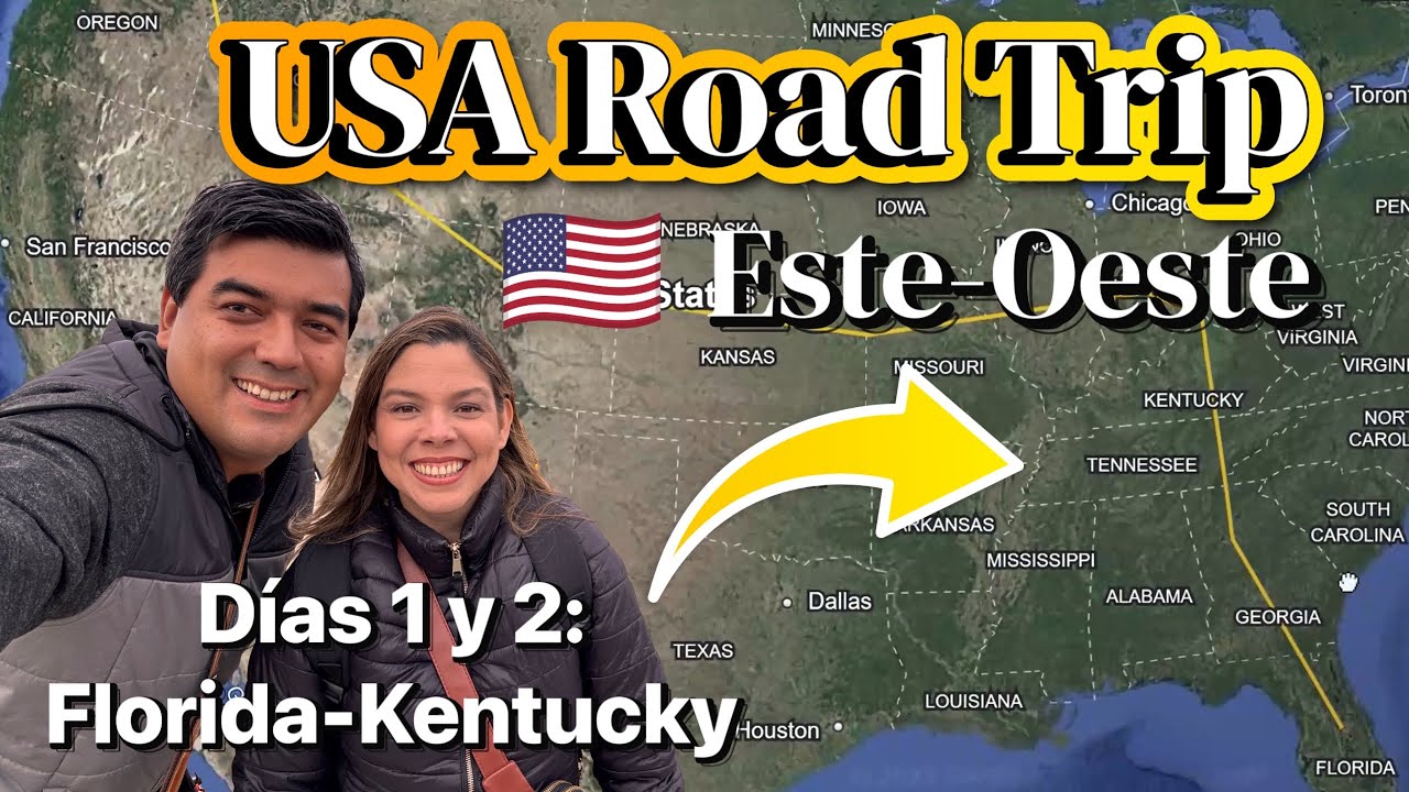 🔥 Así Cruzamos 🇺🇸 ESTADOS UNIDOS en Carretera de ESTE-OESTE (Dias 1 y 2) Orlando-Atlanta-Lexington