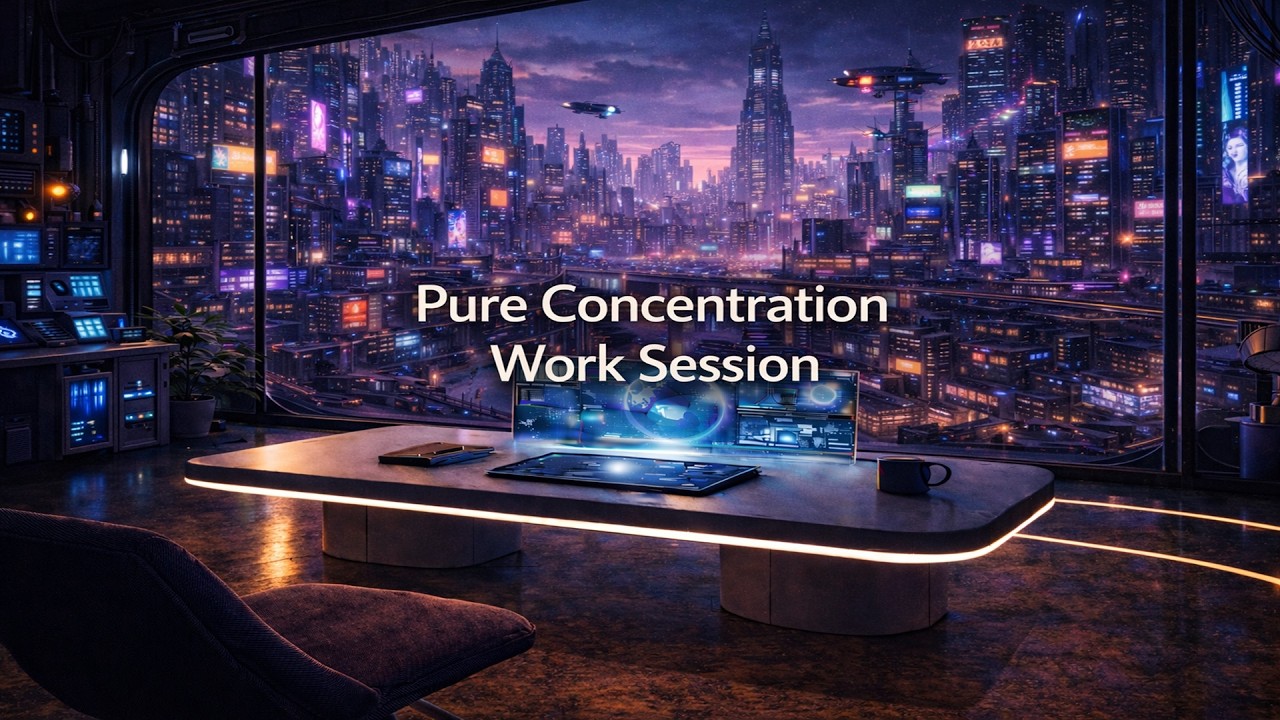 Pure Concentration Work Session | Deep Focus Ambient Music for Productivity | Deep Work Atmosphere
