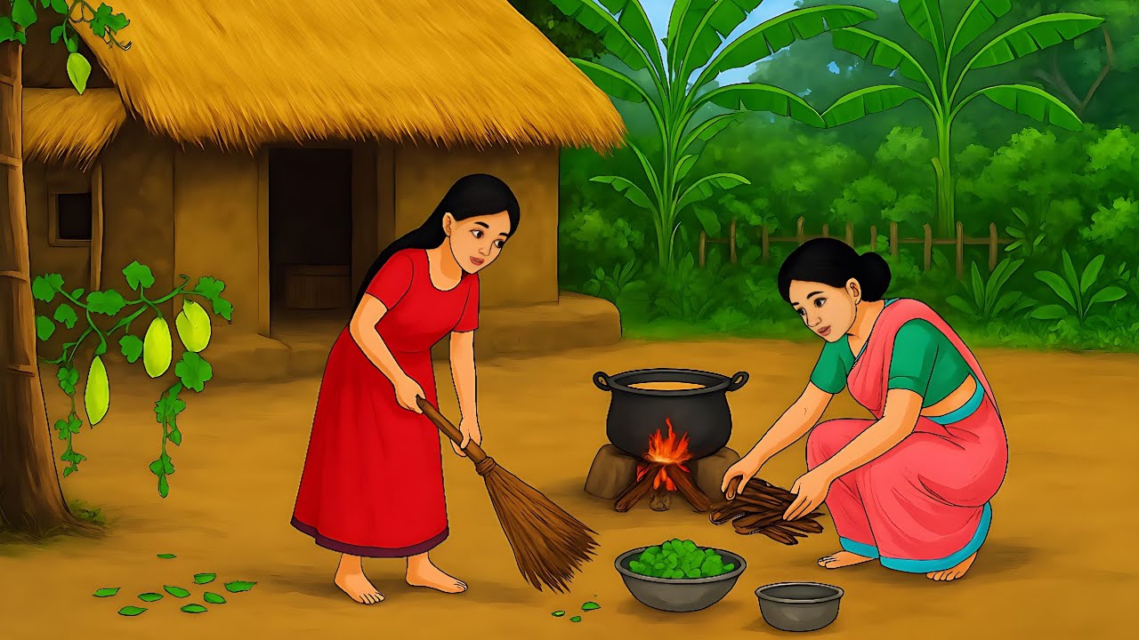 दो अनाथ बहनों का बलिदान | Hindi Kahani | Hindi Cartoon | Moral Stories | Cartoon Story
