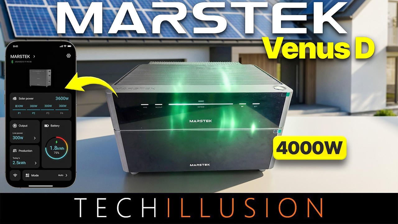 🔥Marstek Venus D: Das STÄRKSTE Balkonkraftwerk ALLER Zeiten! 🔋😱 4kW PV & 2,5kW AC - TEST +VERLOSUNG🎁