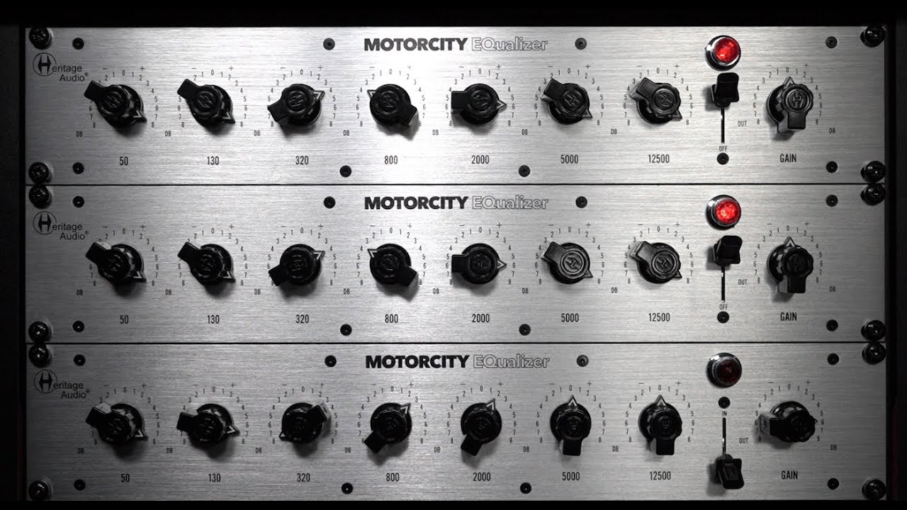 Heritage Audio - Motorcity EQ Audio Demos (NO TALK)