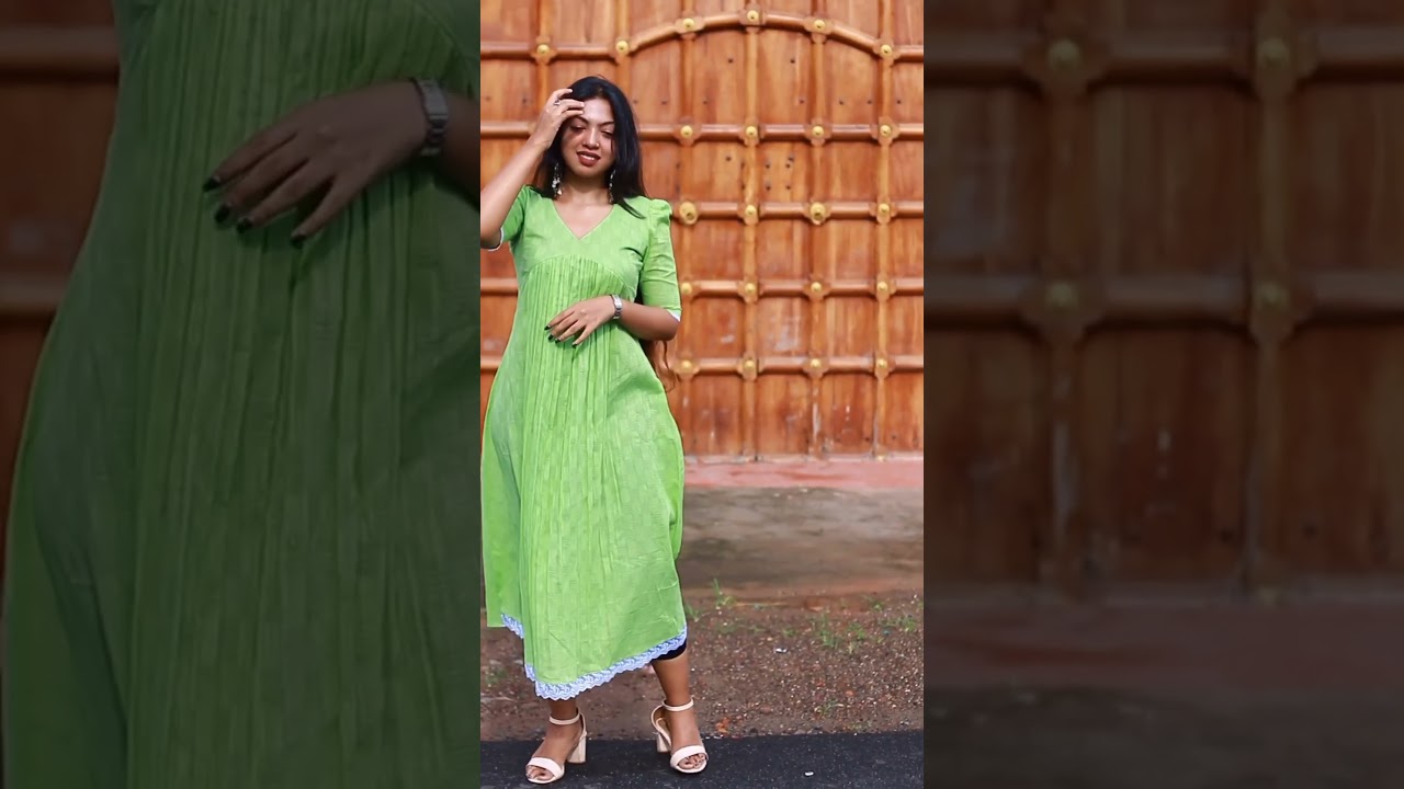 Cotton designer ALIA CUT Aline Dress @800/-  Product code: TDK451. visit www.thameha.com
