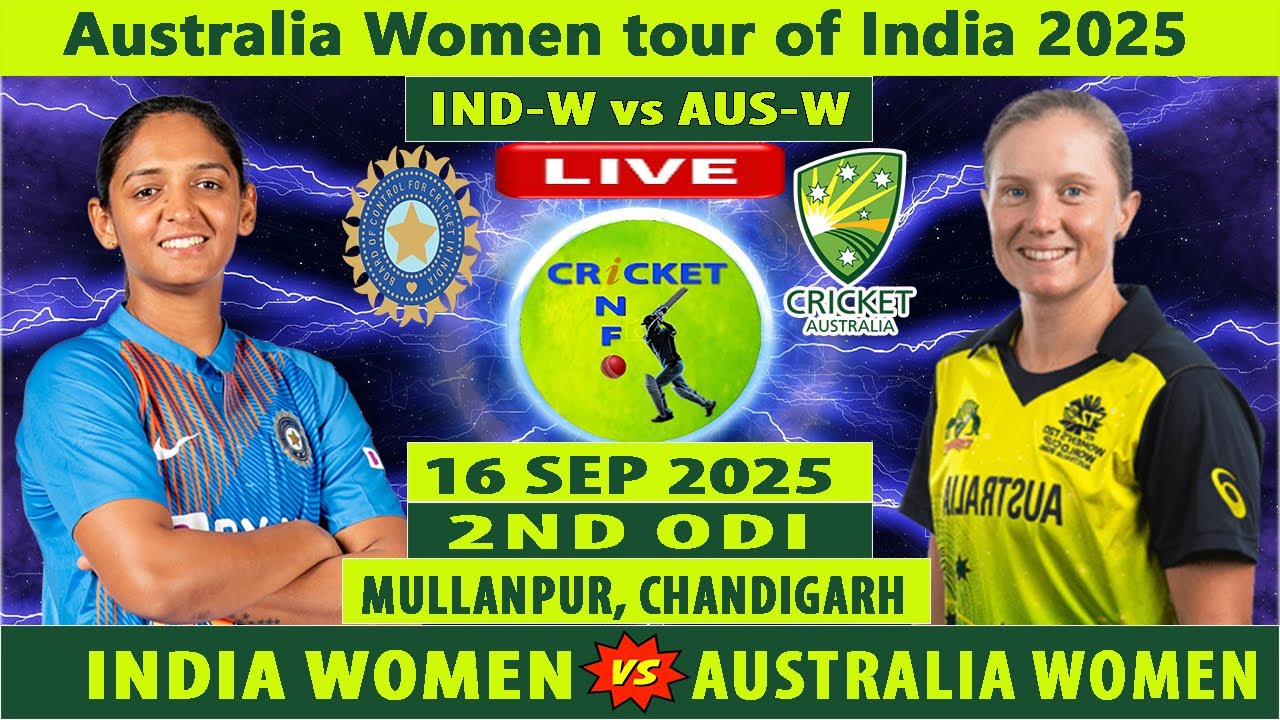 India Women vs Australia Women Live | IND W vs AUS W | 2nd ODI of Australia Women tour of India 2025
