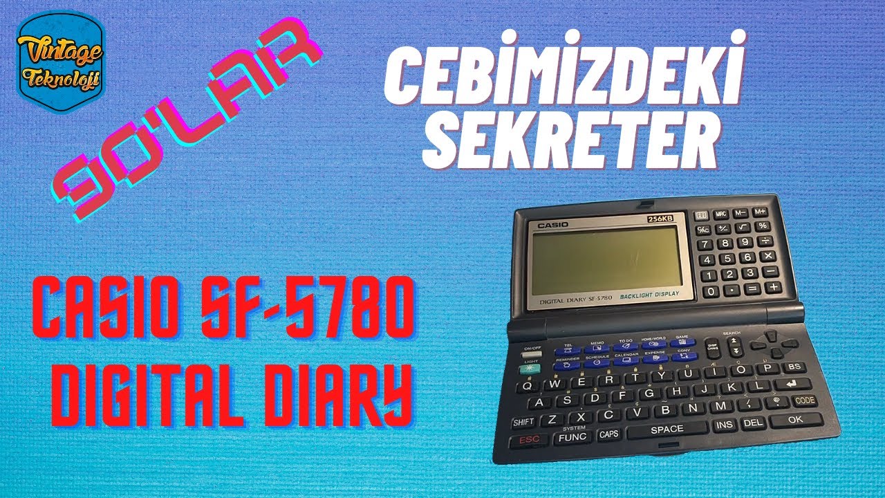 Cebinizdeki Sekreter Casio SF-5780 Digital Diary Databank - Kendini Laptop Zanneden Databank
