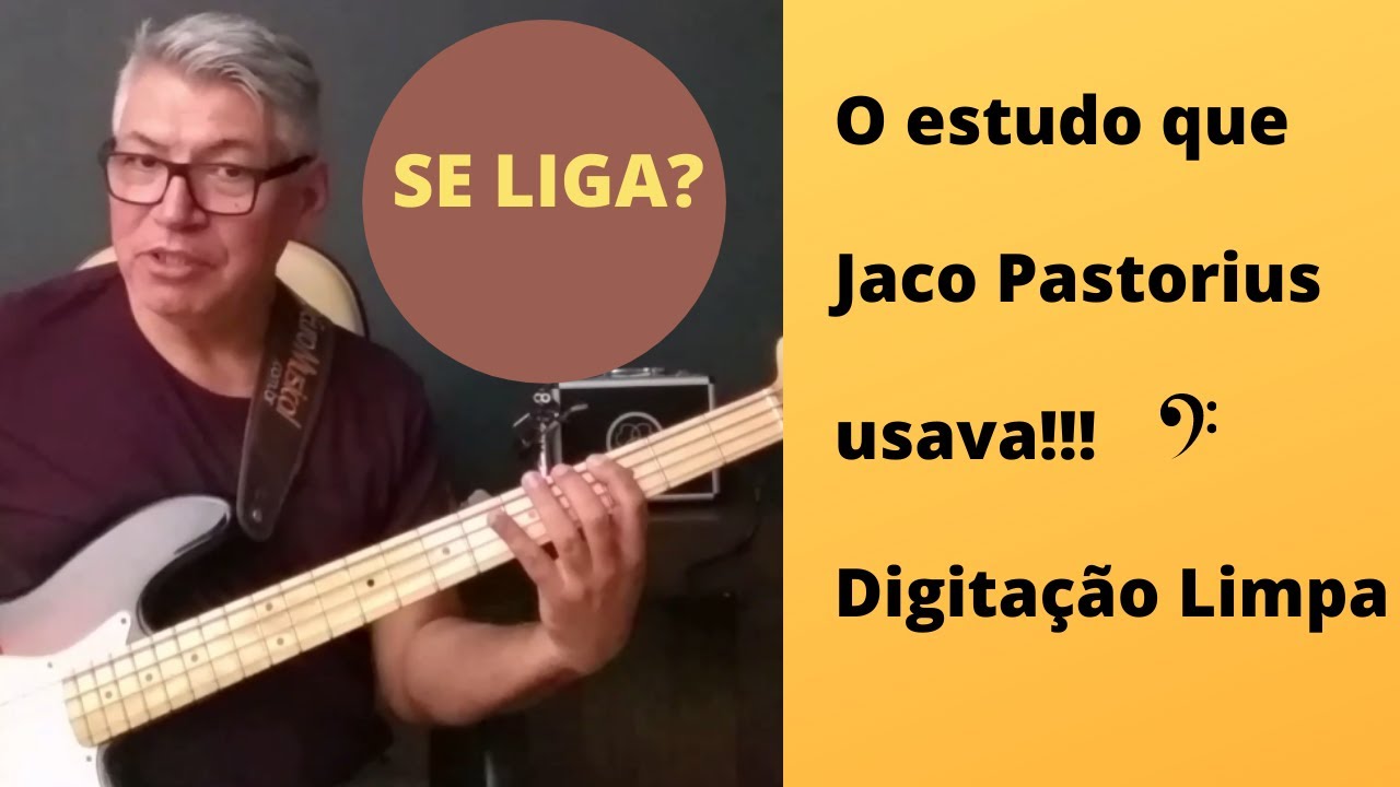 O estudo que Jaco Pastorius usava para técnica e força da mão esquerda.