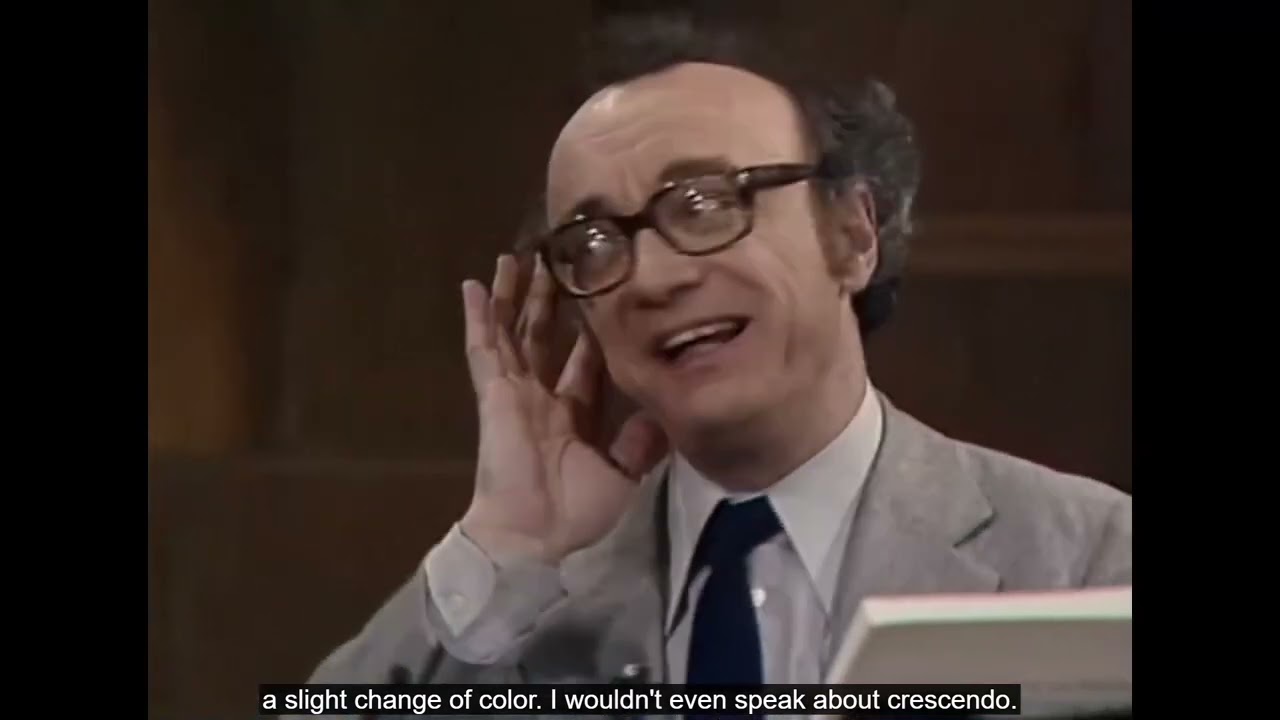 Alfred Brendel masterclass on Beethoven's Piano Sonata No. 17 