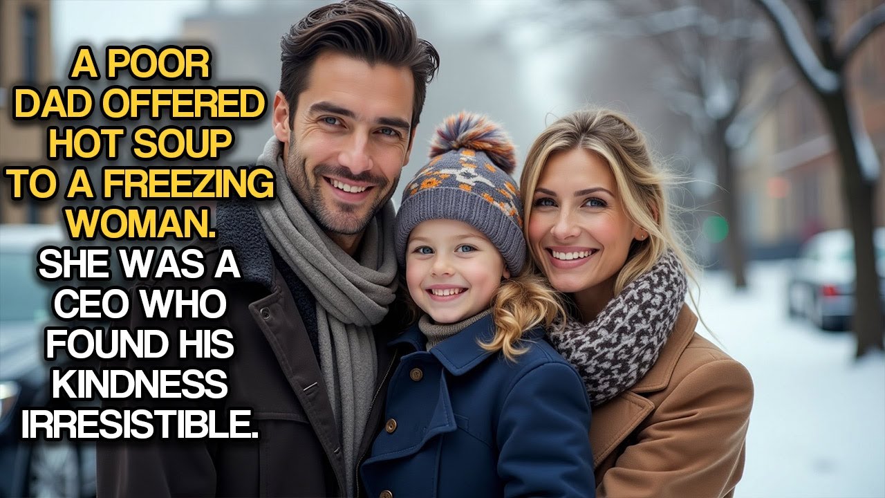 A Poor Dad Offered Hot Soup To A Freezing Woman. She Was A CEO Who Found His Kindness Irresistible