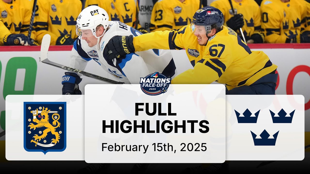 Finland vs. Sweden | 4 Nations Face-Off Highlights | February 15, 2025