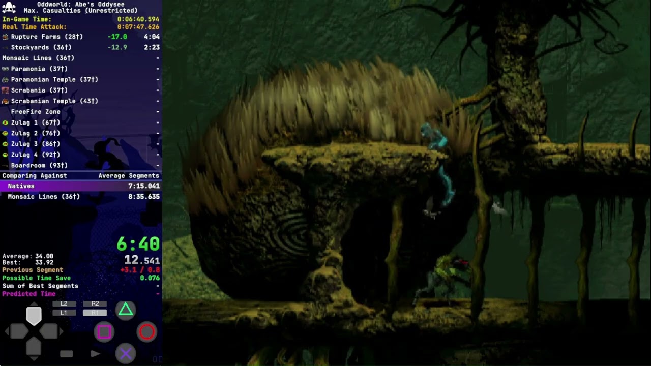 Oddworld: Abe's Oddysee | Max. Casualties [Unrestricted - 93 Kills] | 49:42.718 [WR]