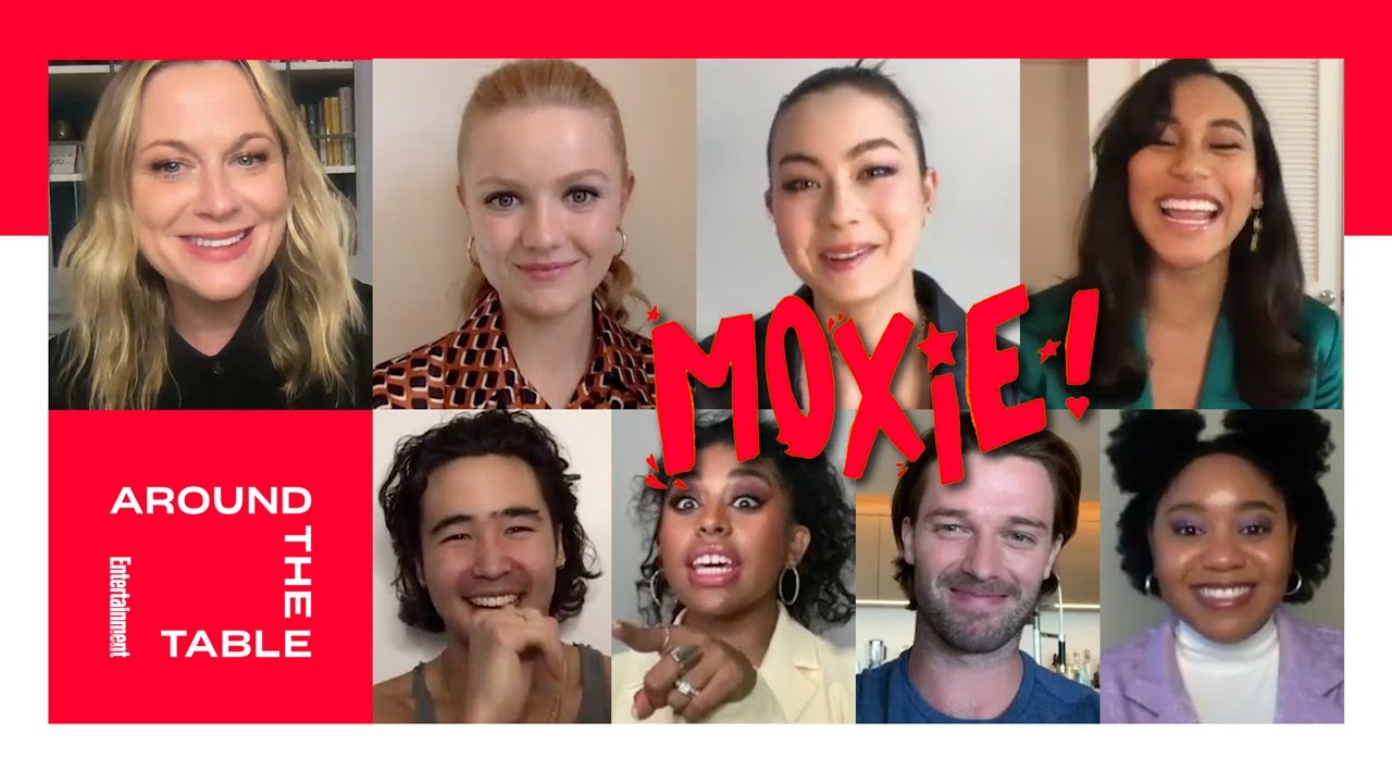 Around the Table w/ 'Moxie' Cast Amy Poehler, Hadley Robinson & More! | Entertainment Weekly