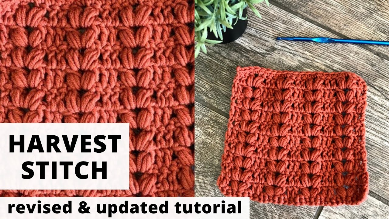 How to Crochet the Harvest Stitch - REVAMPED TUTORIAL