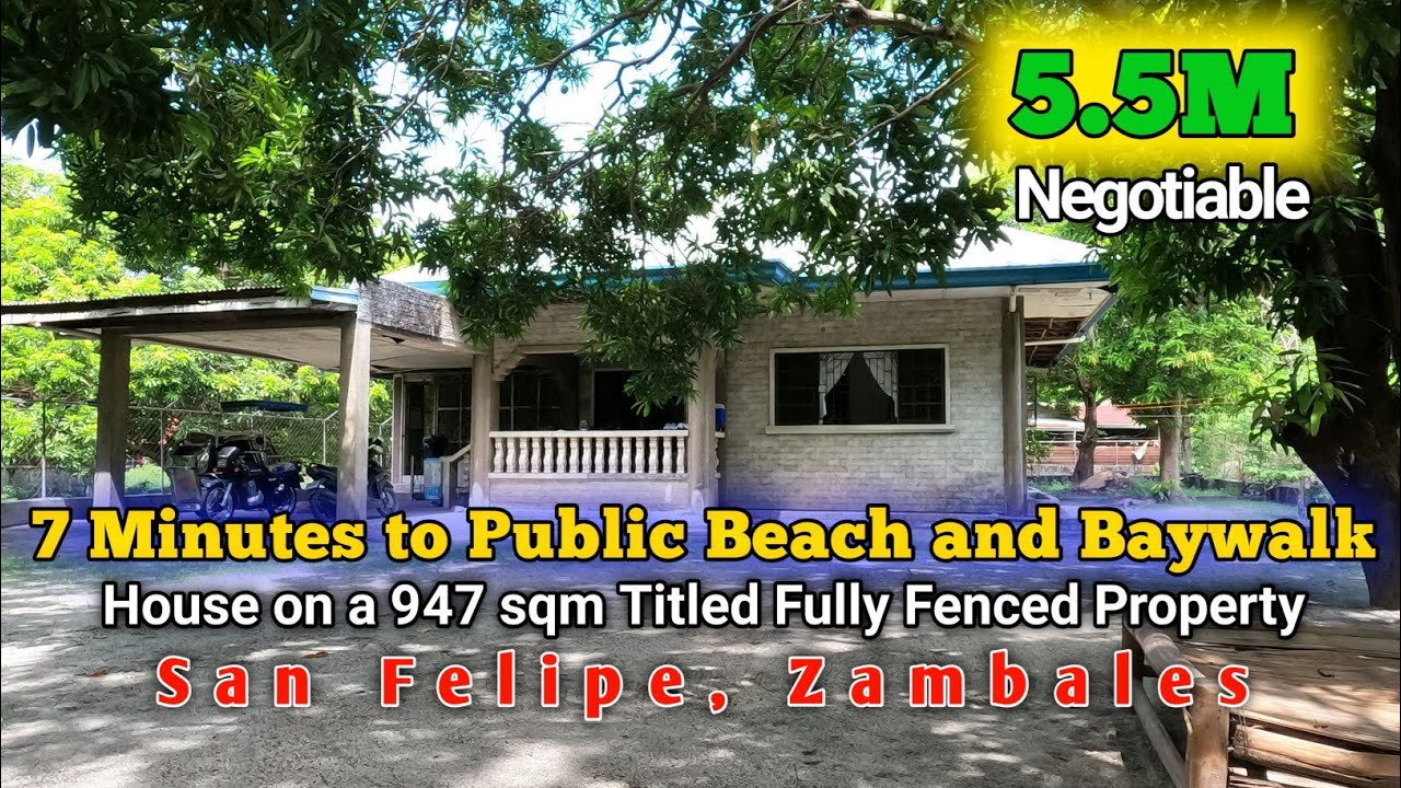 (Sold) 7 Minutes Walk to Public Beach and Baywalk! | San Felipe, Zambales