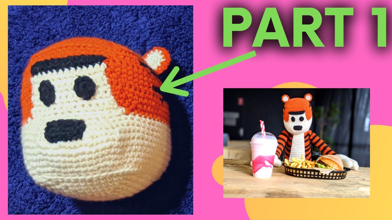 Crochet: How to Make Giant Cat Plushie || Part 1 Top of Head || Hobbes Inspired Crochet Along