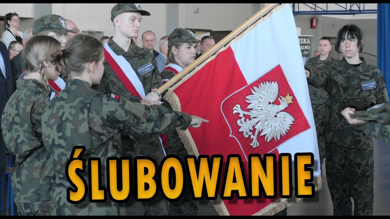 Ślubowanie klas pierwszych mundurowych w Centrum Kształcenia Zawodowego i Ustawicznego w Brodnicy