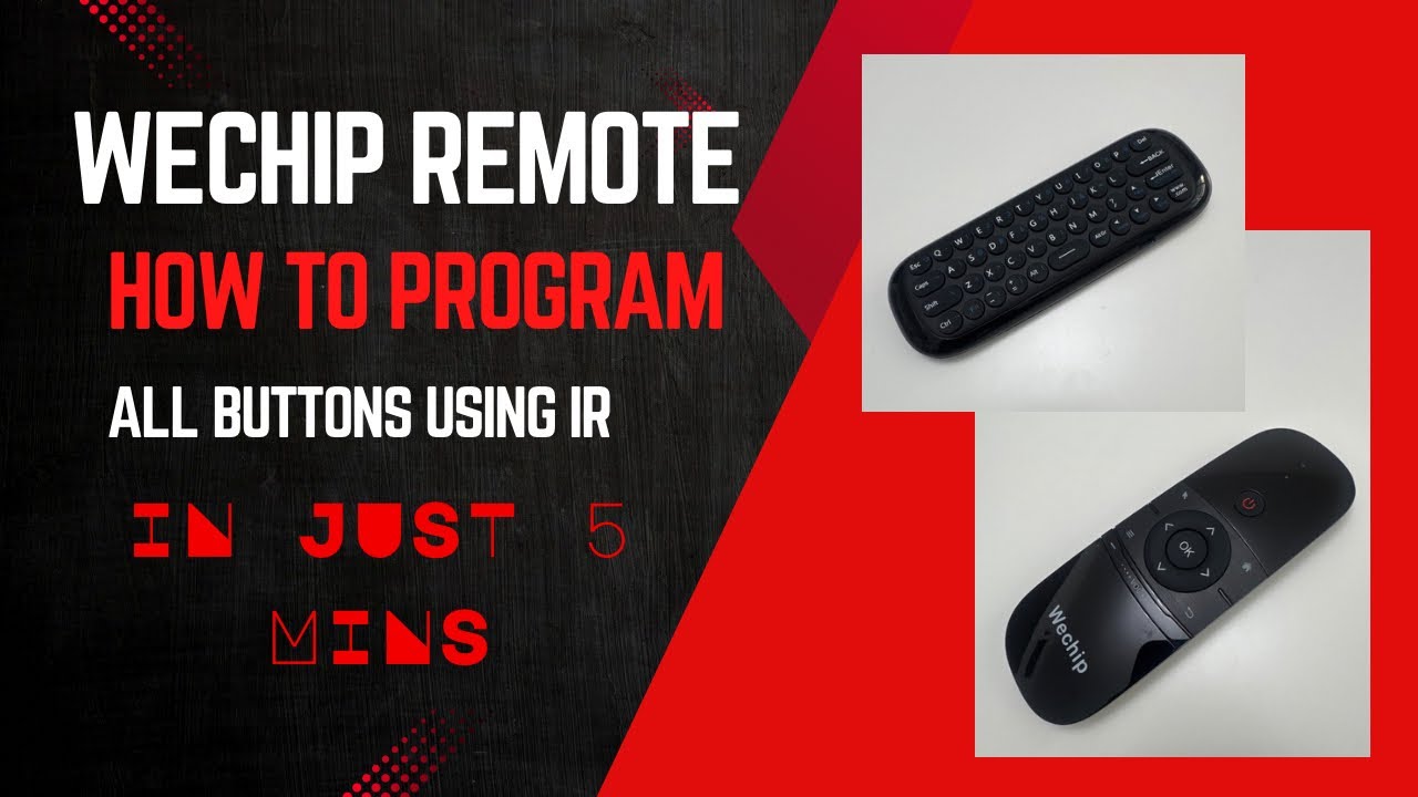 Wechip Smart Remote | How to program using IR | Start-up | Quick & Easy | #wechipremote #howto #diy