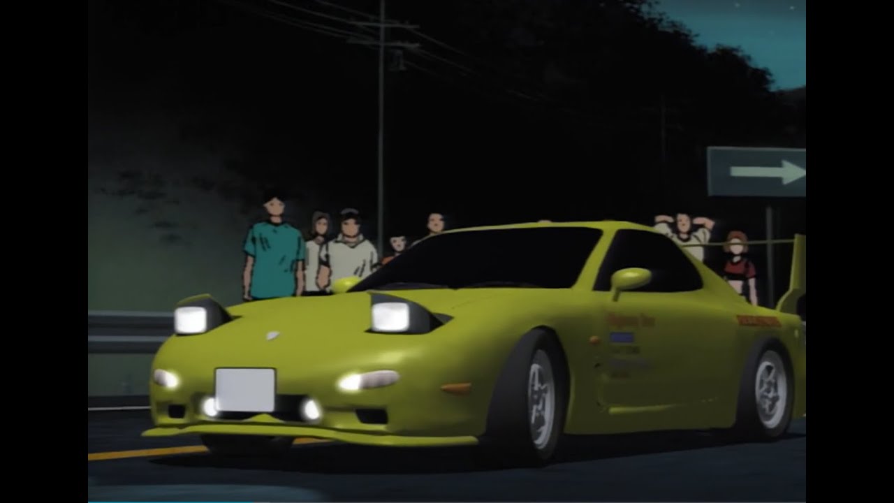 Initial D First Stage: Takumi (AE86) vs Keisuke (FD3S) Full Race