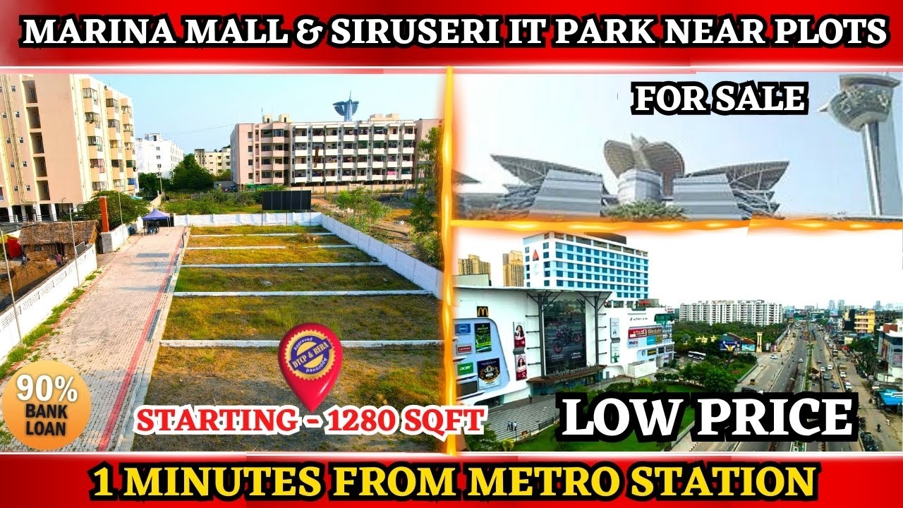 Navalur Land for sale - Low Price | 100% Title Clear Documents | #navalur #omr #siruseri #plots