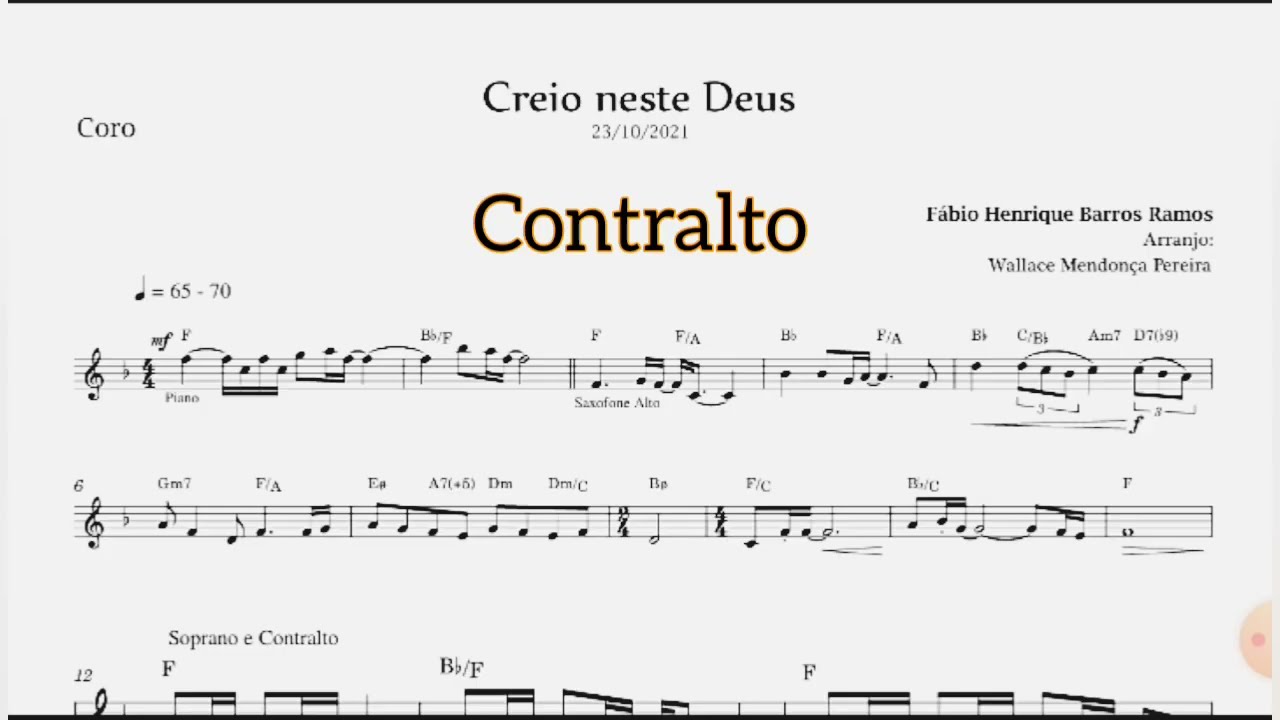 Creio neste Deus Contralto icm