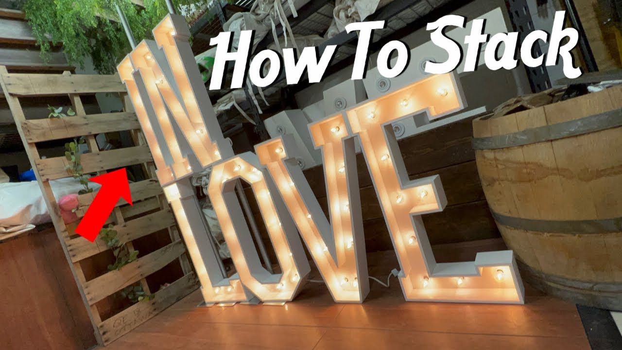 Marquee Letters DIY [How To Stack Marquee Letters]
