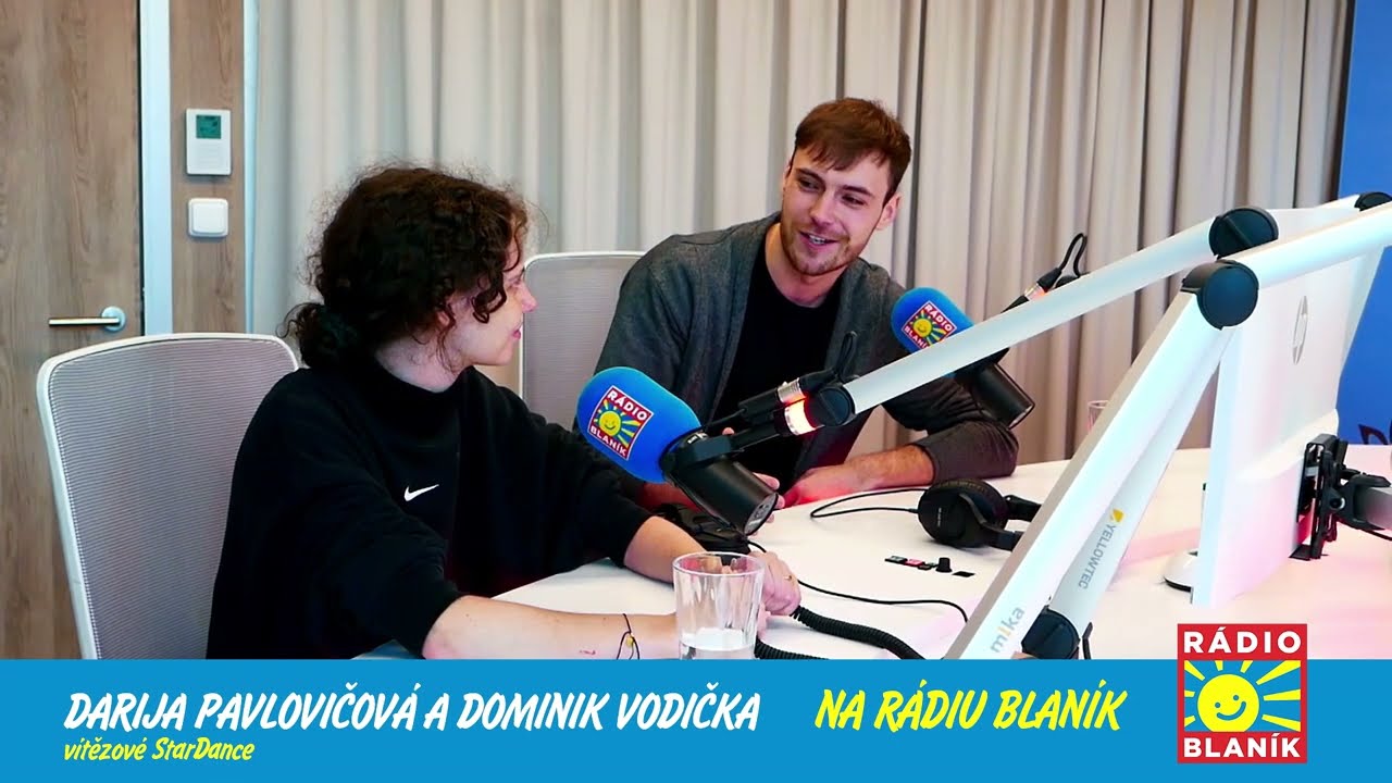 NEDĚLNÍ NÁVŠTĚVA RÁDIA BLANÍK DARIJA PAVLOVIČOVÁ A DOMINIK VODIČKA