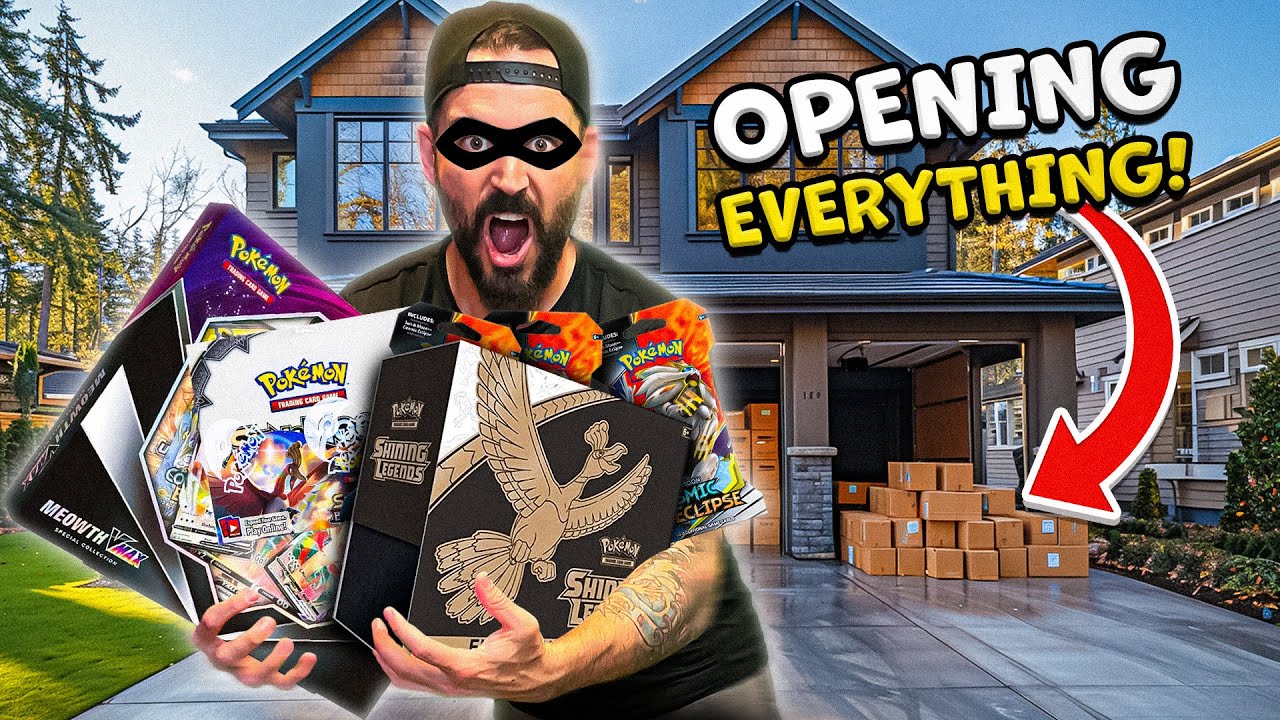 Abandoned Pokemon Cards In The Dirtiest Garage Ever!