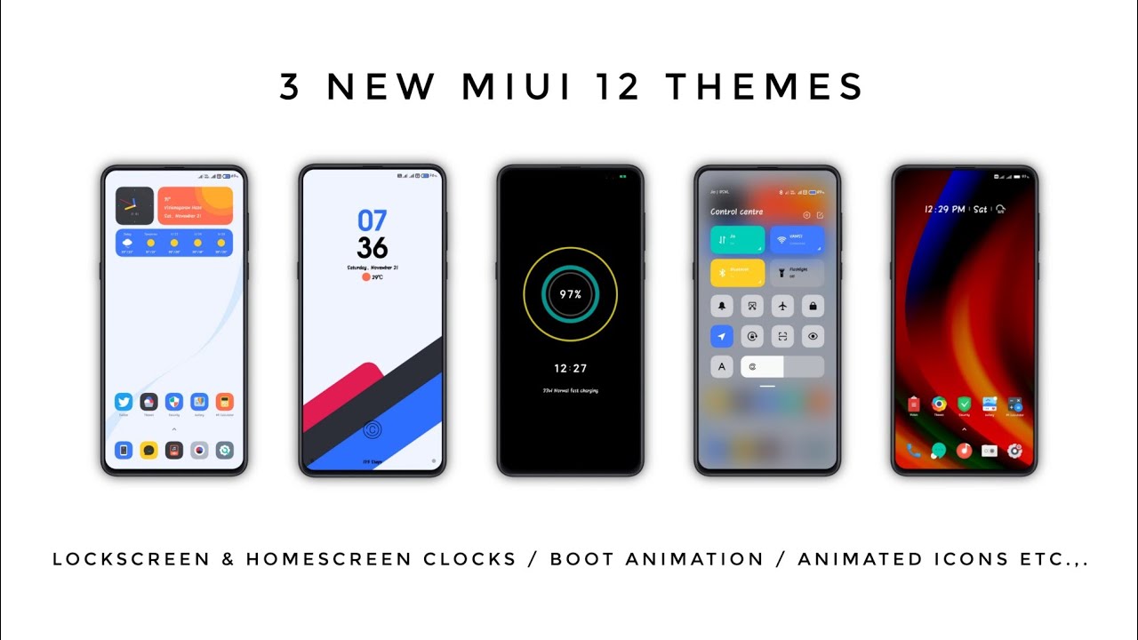 MIUI 12 Themes | 3 New Themes You Might Like !