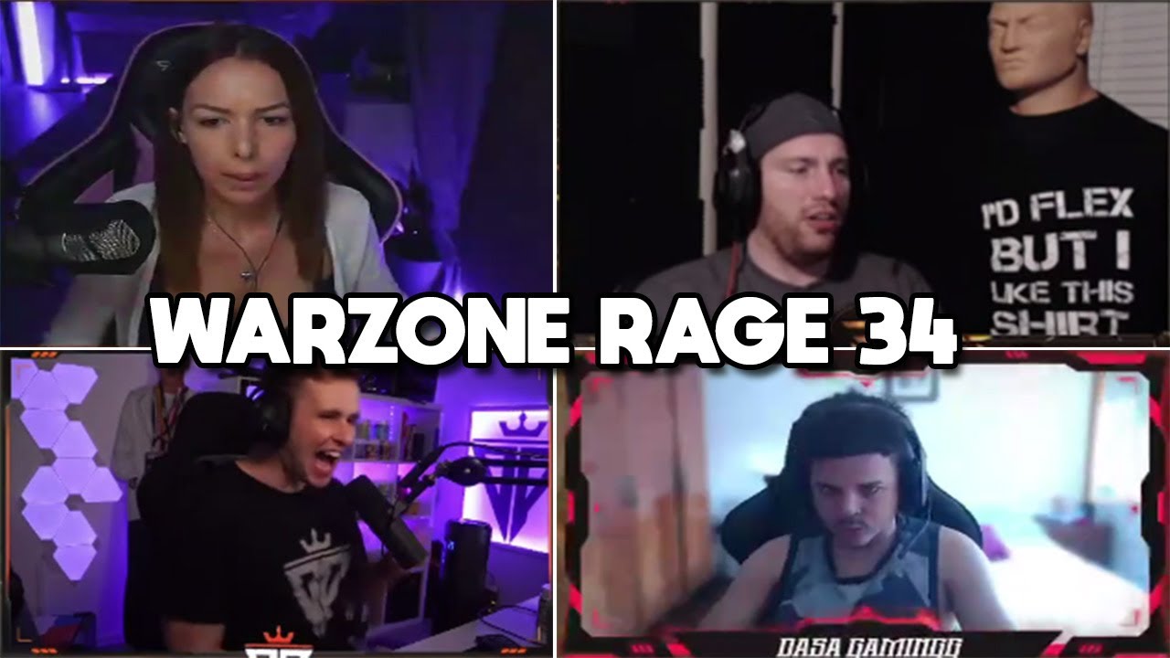 Warzone Twitch Streamers Ultimate Mega Rage compilation #34