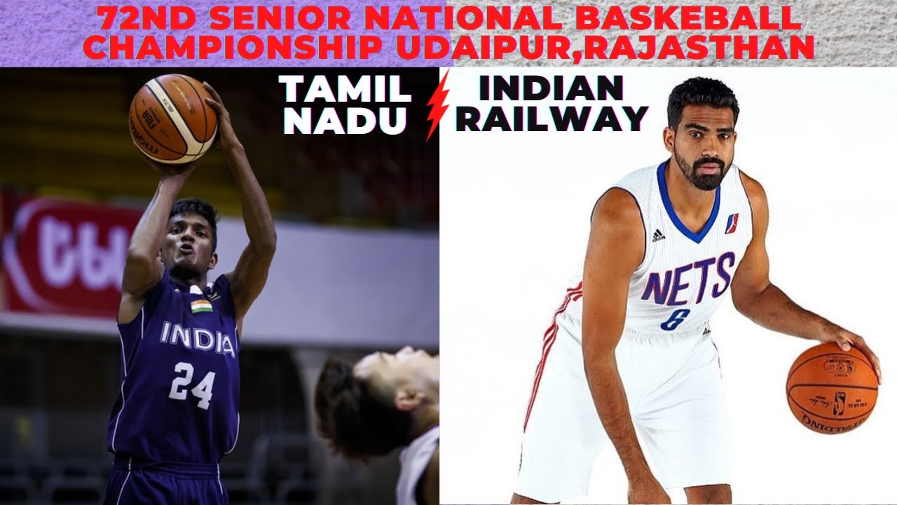 Tamil Nadu VS Indian Railways Semifinal men ! 72nd Senior National Basketball Championship 2022