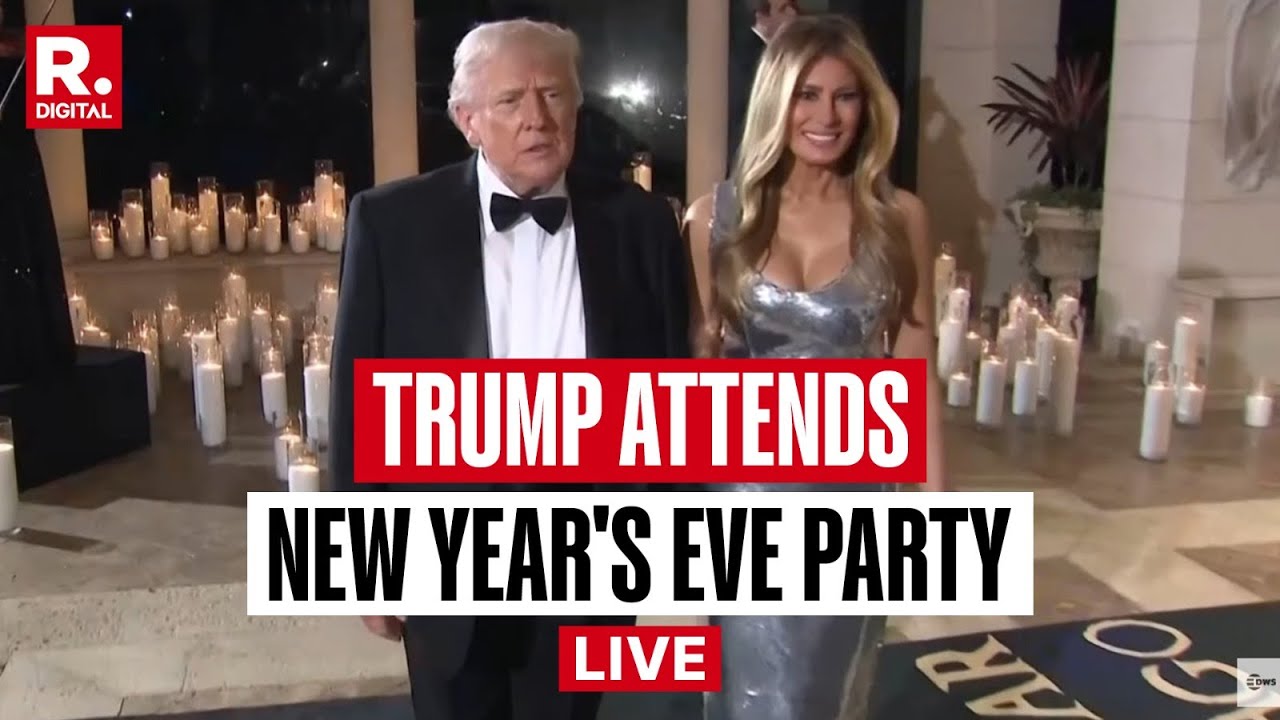 New Year 2026 LIVE: US President Donald Trump & Melania Trump Attend New Year's Eve Party