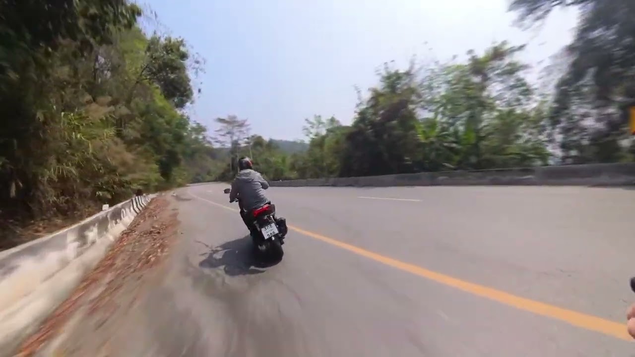 Pai to Chiang Mai me having fun, Yamaha PG-1 similar to Honda CT125  AJS Imber 125