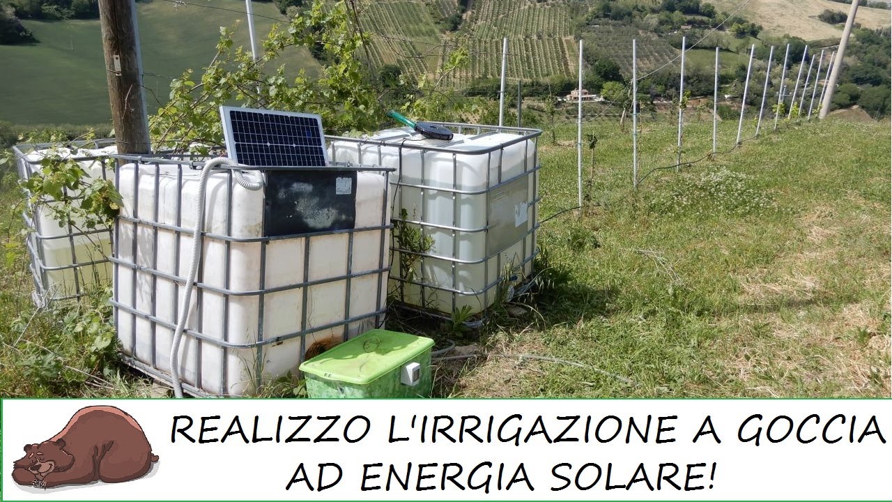 Come fare un impianto di irrigazione SOLARE per un orto domestico - Parte 1