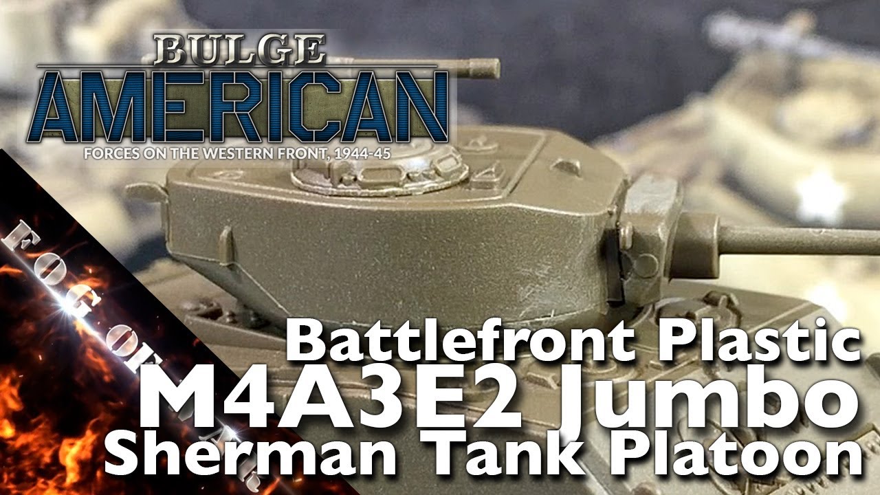 Обзор | BF M4 «Джумбо Танк Взвод» 1/100 (15 мм) — UBX92 | Bulge American — Flames of War