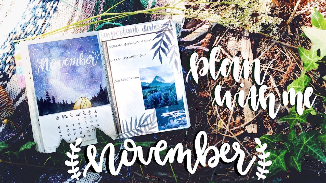 PLAN WITH ME | November 2017 Bullet Journal + October Flip Through