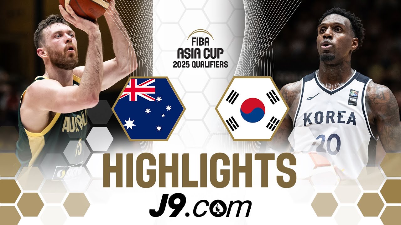 🇦🇺 Boomers leave it late to prevail over Korea | J9 Highlights | FIBA Asia Cup 2025 Qualifiers
