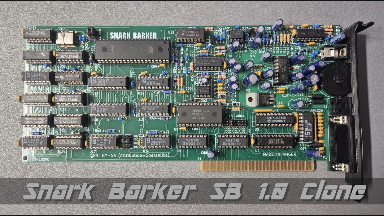 Snark Barker Soundblaster 1.0 replica playing Conquest of Camelot (CMS Gameblaster mode)