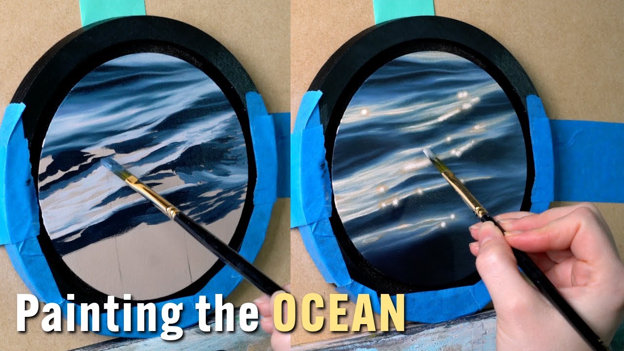 How to Paint the Ocean with Oil Paint - Realistic Water Tutorial