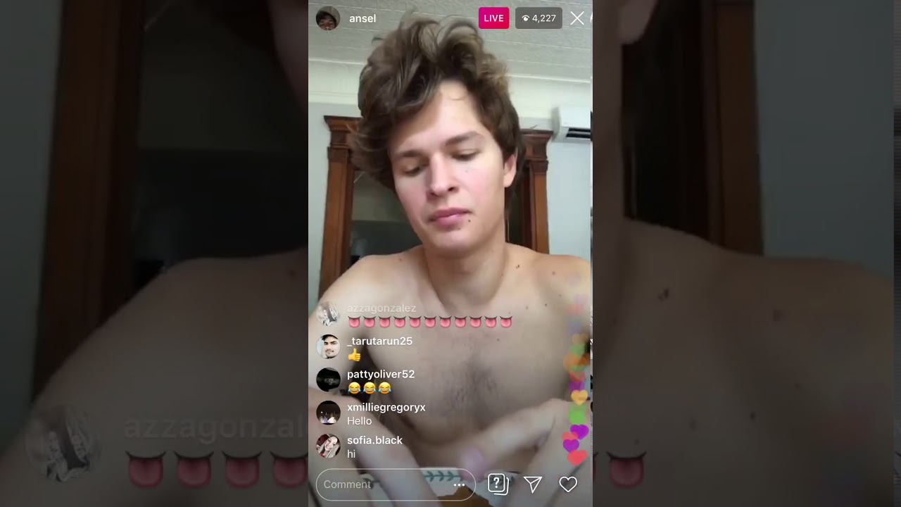Ansel Elgort Instagram Live Part 2 - September 11, 2019