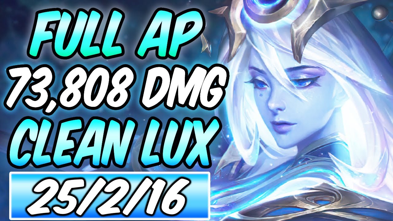 73,808 DMG CLEAN FULL AP LUX COSMIC MID S+ FULL BURST DARK HARVEST Build & Runes | League of Legends