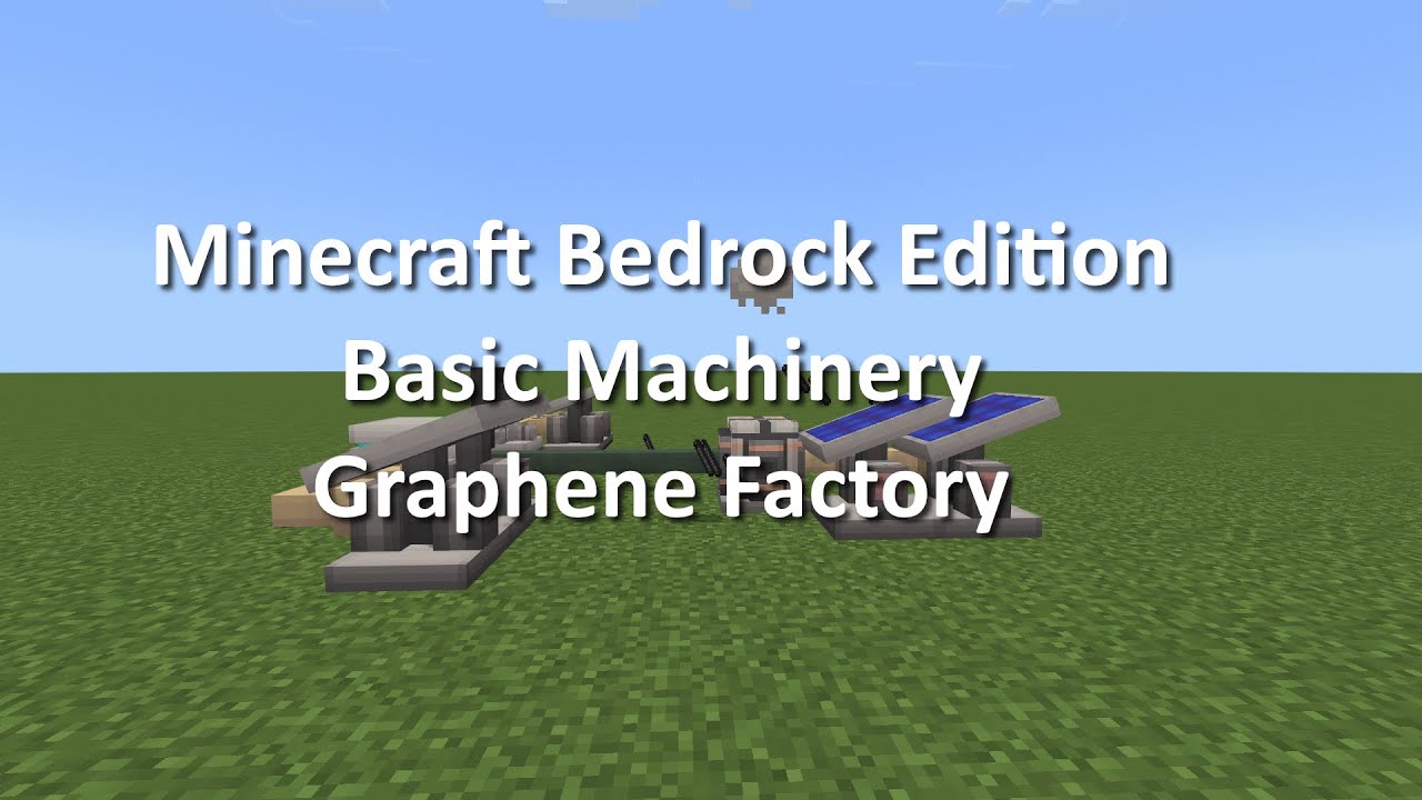 Базовое оборудование Minecraft Bedrock: фабрика графена (пошаговая инструкция)