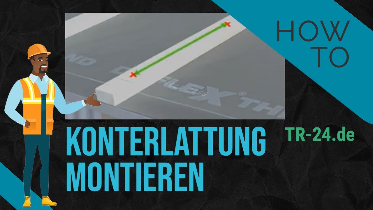 Konterlattung für Trapezblechdach - Feuchte Unterkonstruktion vermeiden! (Belüftung)