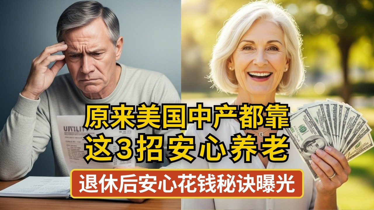 美国中产退休必备的3种收入，你缺哪一个？退休后安心花钱秘诀曝光